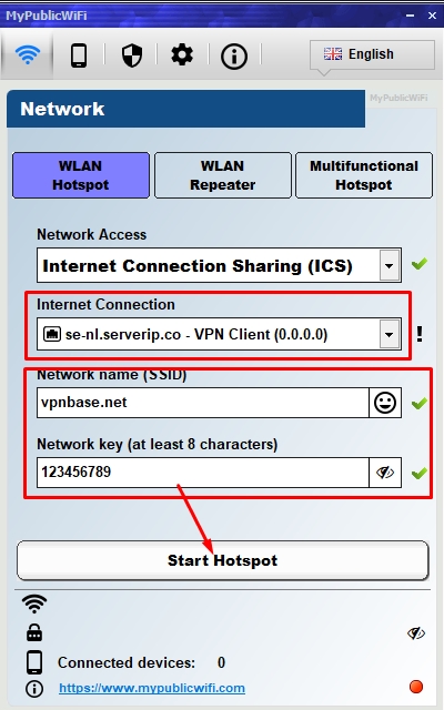 Share a VPN Connection From Laptop to Smartphone